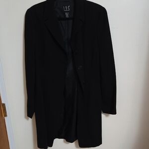 Chic Black Long Blazer